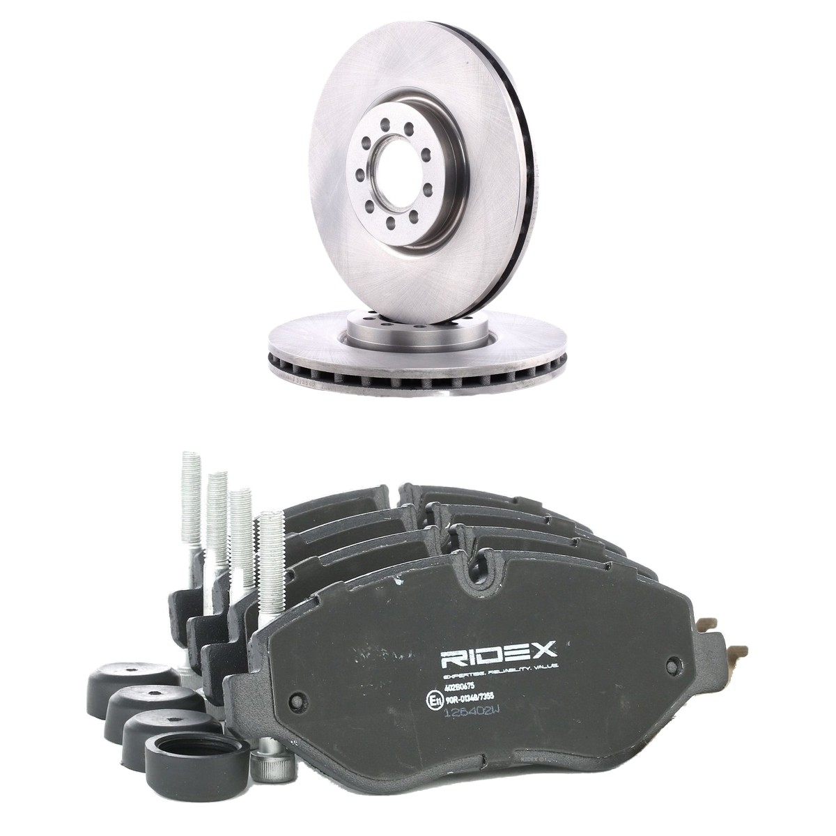 RIDEX Disques et plaquettes de freins 3405B2043 3405B2043 Kit disque et plaquette de frein IVECO POWER DAILY RIDEX