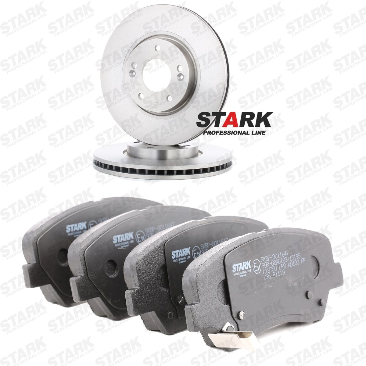STARK Bremseskiver og klodser SKBK-10992049 Bremseklodser og skiver STARK Kia OPTIMA SKBK-10992049