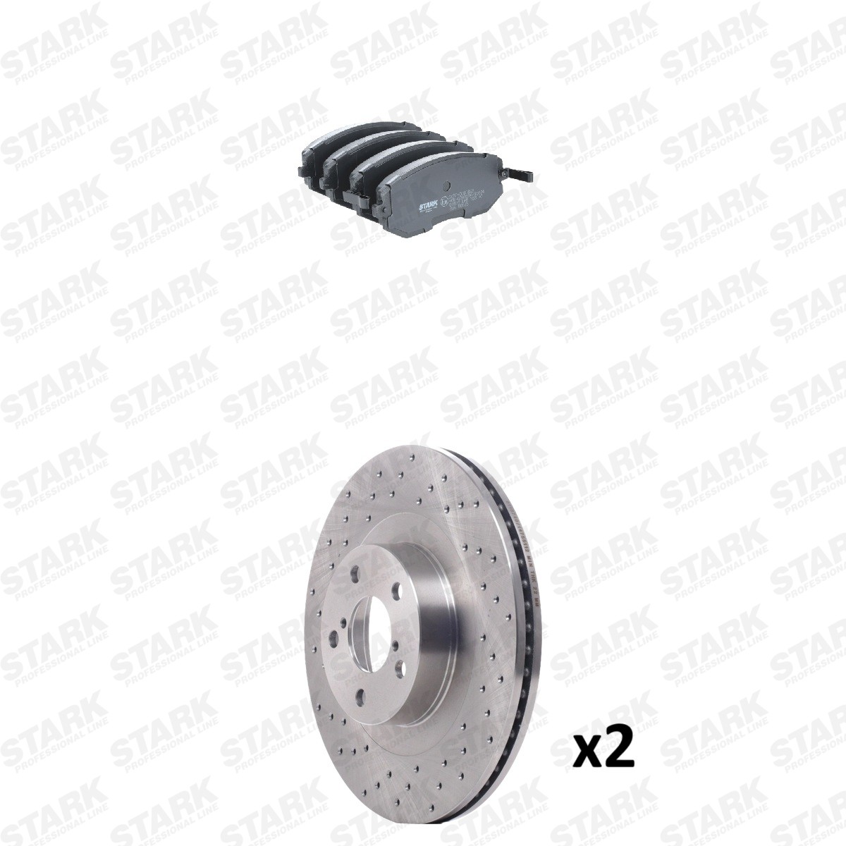 STARK Bremžu komplekts, Disku bremzes SKBK-10992121 Bremžu komplekts STARK Subaru Brat / MV SKBK-10992121