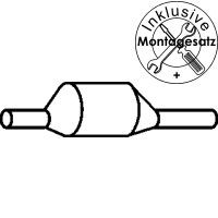OBERLAND Eftermonteringskatalysator 868 200 868 200 OBERLAND euro1- / euro2- / d3-ombyggnad PEUGEOT 207