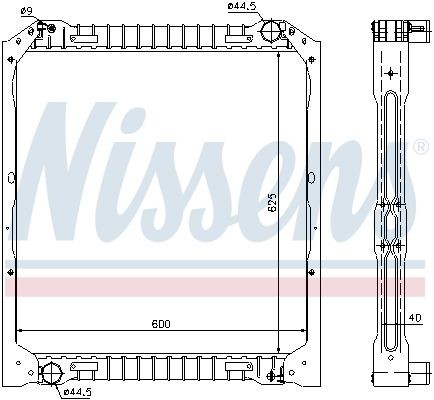 NISSENS Radiators, Motora dzesēšanas sistēma 62349A 62349A NISSENS Ūdens radiatori Iveco lēti