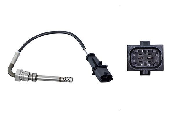 HELLA Palpeur, température des gaz 6PT 010 376-361 6PT 010 376-361 HELLA Sonde de temperature des gaz d'echappement Smart pas cher