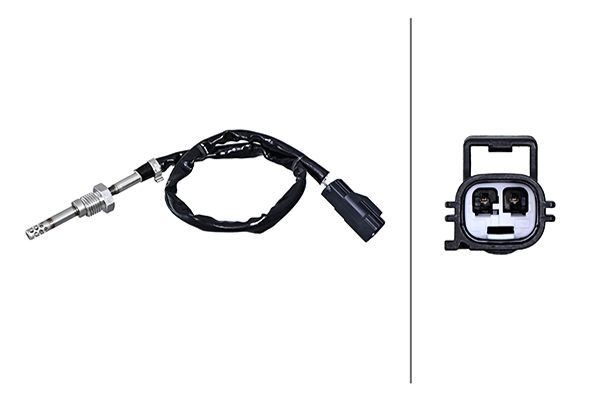 Sensor, temperatura dos gases de escape HELLA 6PT 010 376-401 HELLA 6PT 010 376-401 Sensor temperatura dos gases de escape VOLVO V70 2002