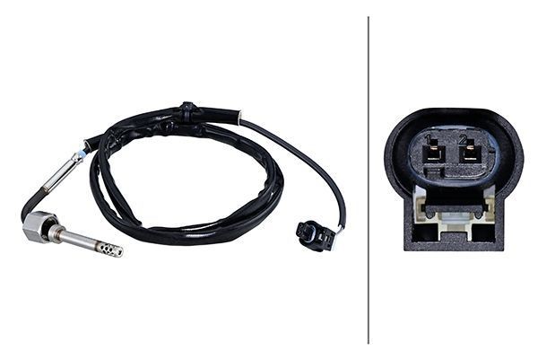 HELLA Sensor, eksostemperatur 6PT 010 376-491 Temperaturføler HELLA 200 6PT 010 376-491 billige