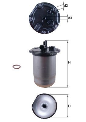 KNECHT Fuel filter KL 1132D KL 1132D KNECHT fuel filter for MG