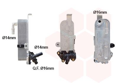 VAN WEZEL Oliekoeler, automatische transmissie 06013734 Audi A2 Oliekoeler automatische transmissie VAN WEZEL 06013734