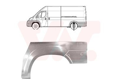 VAN WEZEL Passaruota 1651147 VAN WEZEL 1651147 Sponda laterale Citroen Relay Jumper prezzo