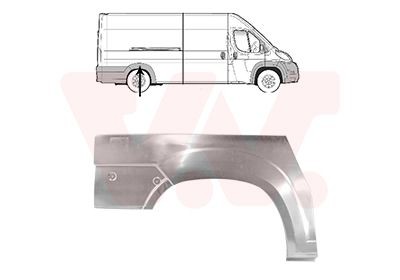 VAN WEZEL Passaruota 1651148 VAN WEZEL 1651148 Sponda laterale Peugeot 207 cc prezzo