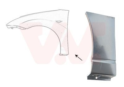 Skärm VAN WEZEL 1858155 VAN WEZEL 1858155 Skärmar fram vänster Ford FOCUS 2001