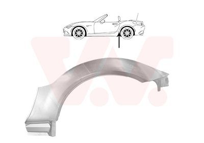 VAN WEZEL Painel lateral 2778145 2778145 VAN WEZEL Arco da roda Mazda baratos