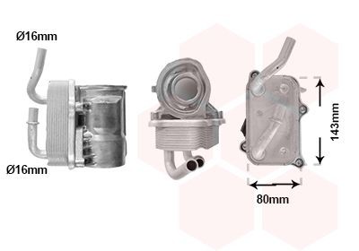 VAN WEZEL Radiatore olio motore 30013725 30013725 costo Radiatore olio VAN WEZEL MERCEDES-BENZ SLC