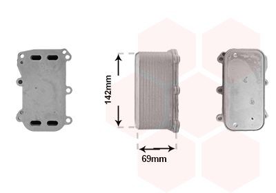 VAN WEZEL Chladič motorového oleja 30013728 Olejový chladič VAN WEZEL Mercedes-Benz GLK 30013728
