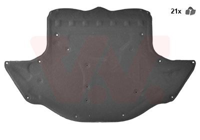 VAN WEZEL Motorrumsisolation 3041460 VAN WEZEL 3041460 Mercedes S213 Motorrumsisolation pris