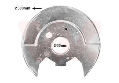 VAN WEZEL Bremseskjold 3352373 Skvettbord VAN WEZEL GT-R 3352373 billige