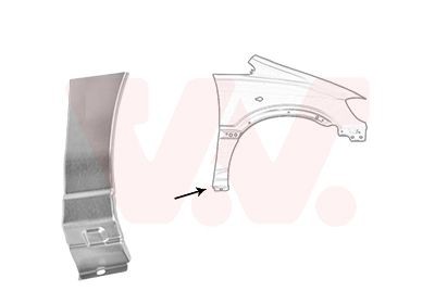 VAN WEZEL Hjulskjerm 3790156 VAN WEZEL 3790156 originale Skvettskjerm Opel Kadett C Stasjonsvogn hva koster