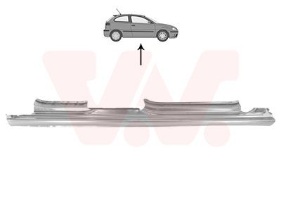 VAN WEZEL Tröskelplåt 4917104 Byta Tröskel Seat Cordoba 6K2 kostnad VAN WEZEL 4917104
