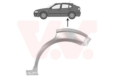 VAN WEZEL Sdovägg 4939147 Seat Cordoba 6K2 Hjulhus VAN WEZEL 4939147