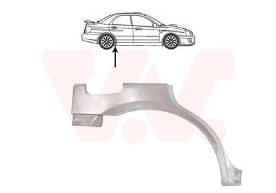 VAN WEZEL Kylkipaneeli 5132148 VAN WEZEL 5132148 Subaru Legacy BG5 pyöräkotelo hinta