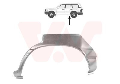 Kylkipaneeli VAN WEZEL 5383147 TOYOTA LAND CRUISER 2015 Pyöräkotelo VAN WEZEL 5383147