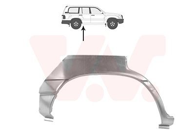 Kylkipaneeli VAN WEZEL 5383148 VAN WEZEL 5383148 TOYOTA 4 RUNNER 2011 Etupyöräkotelo ja takapyöräkotelo