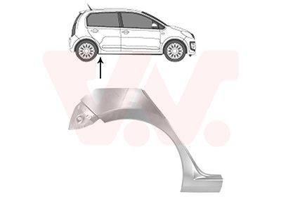 VAN WEZEL Sdovägg 5701148 VAN WEZEL 5701148 sidovägg Seat Leon 1m1 pris