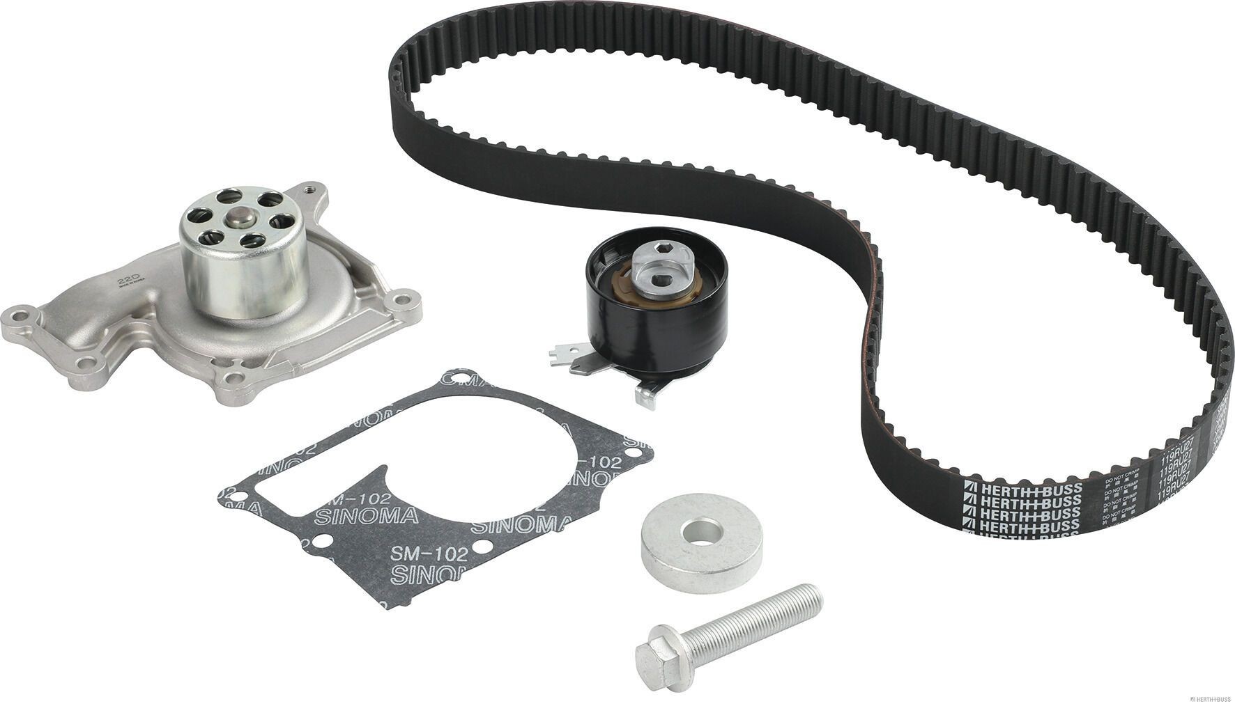 HERTH+BUSS JAKOPARTS Kit cinghia distribuzione, pompa acqua J1101010 J1101010 Kit cinghia di distribuzione e pompa acqua HERTH+BUSS JAKOPARTS KIA MAGENTIS costo