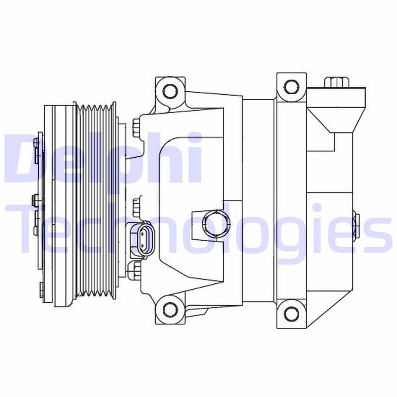 Air conditioning compressor DELPHI CS10095-12B1 DELPHI CS10095-12B1 2008 CHEVROLET KALOS ac compressor replacement