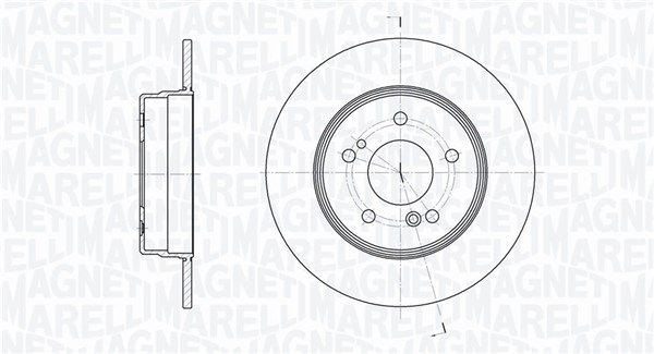 MAGNETI MARELLI Disco freno 361302040650 361302040650 Dischi freno MERCEDES-BENZ Serie 123 MAGNETI MARELLI costo