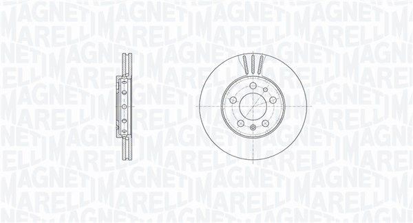 MAGNETI MARELLI Disco freno 361302040684 361302040684 MAGNETI MARELLI Dischi Volkswagen prezzo