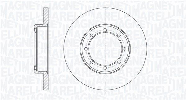 MAGNETI MARELLI Bremseskive 361302040731 361302040731 Bremseskiver MAGNETI MARELLI NISSAN PRIMERA