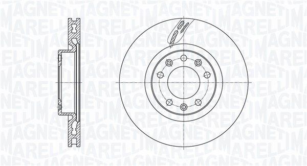 MAGNETI MARELLI Bremseskive 361302040791 361302040791 Sports bremseskiver MAGNETI MARELLI PEUGEOT 307