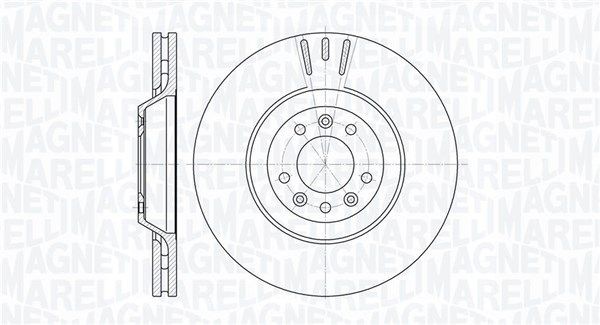 MAGNETI MARELLI Bremseskive 361302040814 Sports bremseskiver MAGNETI MARELLI Peugeot 307 361302040814