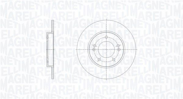 MAGNETI MARELLI Bremžu diski 361302040825 Bremžu disks MAGNETI MARELLI Kia CEE'D 361302040825
