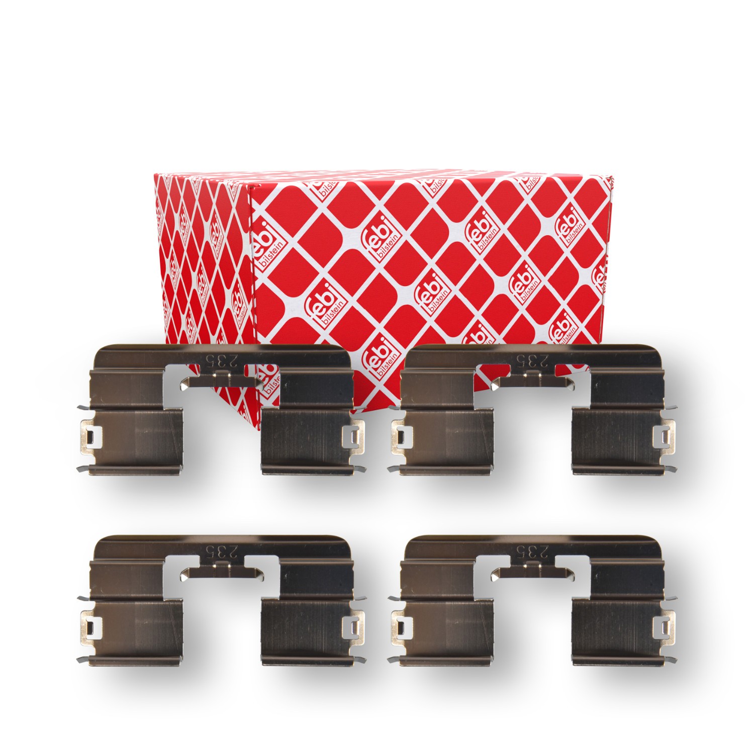 FEBI BILSTEIN Monteringssett, bremseklosser 182255 Tibehørsett, skivebremse belegg FEBI BILSTEIN CORSA 182255 billige