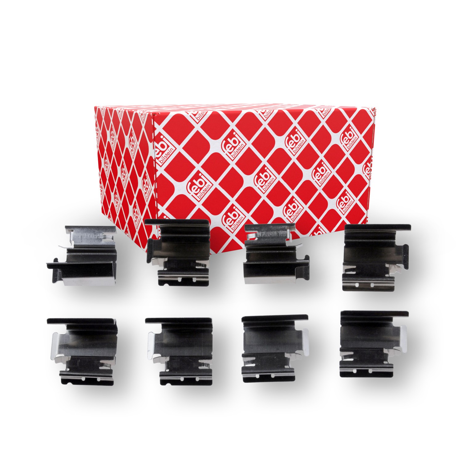 FEBI BILSTEIN Monteringssett, bremseklosser 182711 FEBI BILSTEIN 182711 Tibehørsett, skivebremse belegg Peugeot 207 WA billige