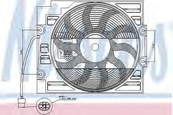 NISSENS Ventilátor kondenzátora klimatizácie 85422 NISSENS 85422 Ventilátor kondenzátora klimatizácie BMW E91 lacné