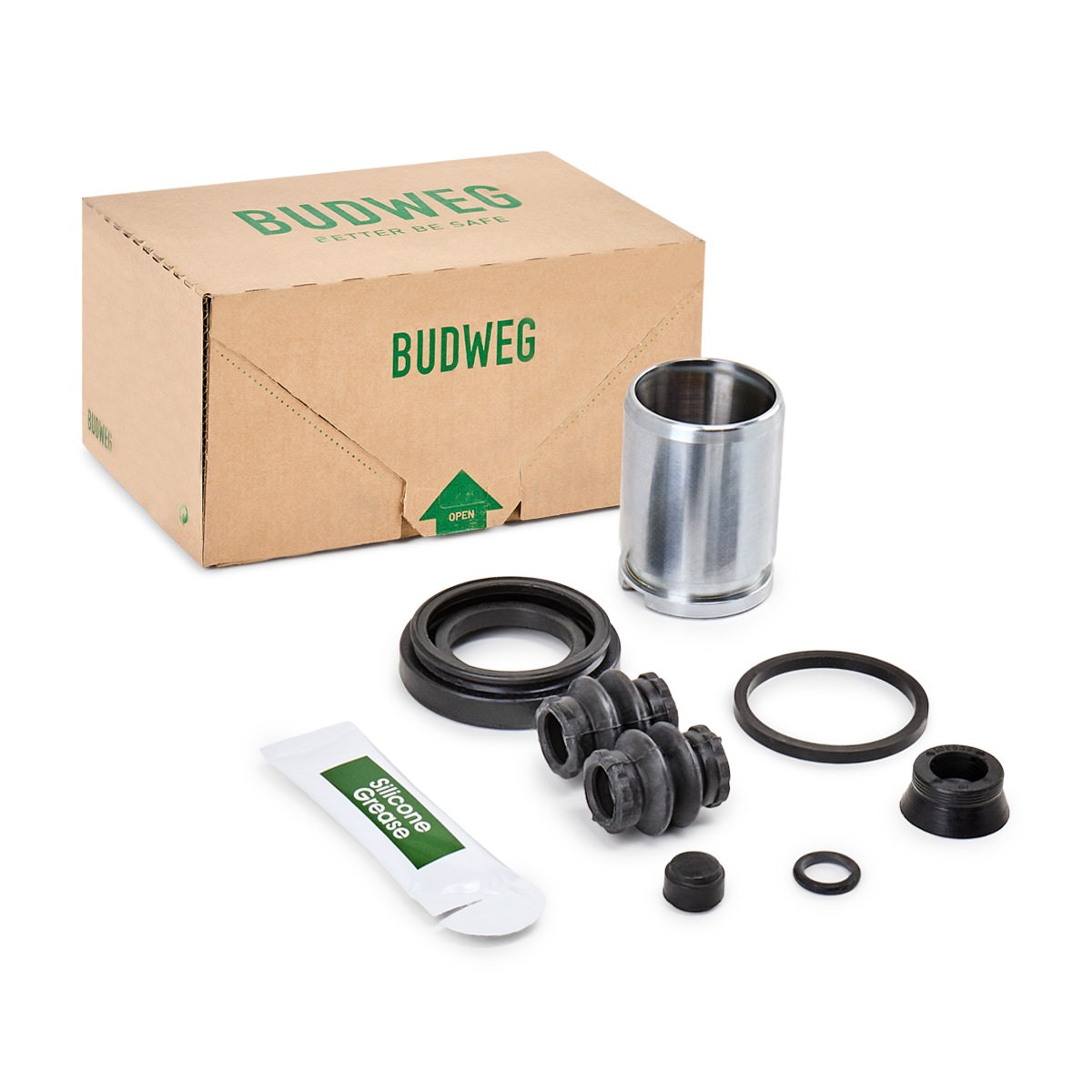 BUDWEG CALIPER Remkomplekts, Bremžu suports 209037 Suporta remkomplekts BUDWEG CALIPER IDEA 209037 lēti