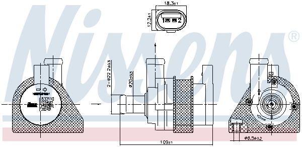 NISSENS Waterpomp 832110 832110 NISSENS Pomp, koelvloeistof BMW goedkoop