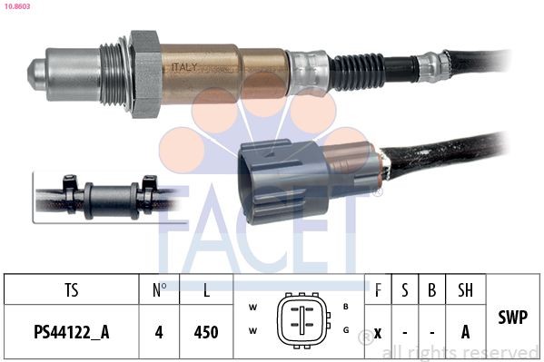 FACET Lambdasonde 10.8603 Lambda Sensor FACET BT-50 10.8603 günstig