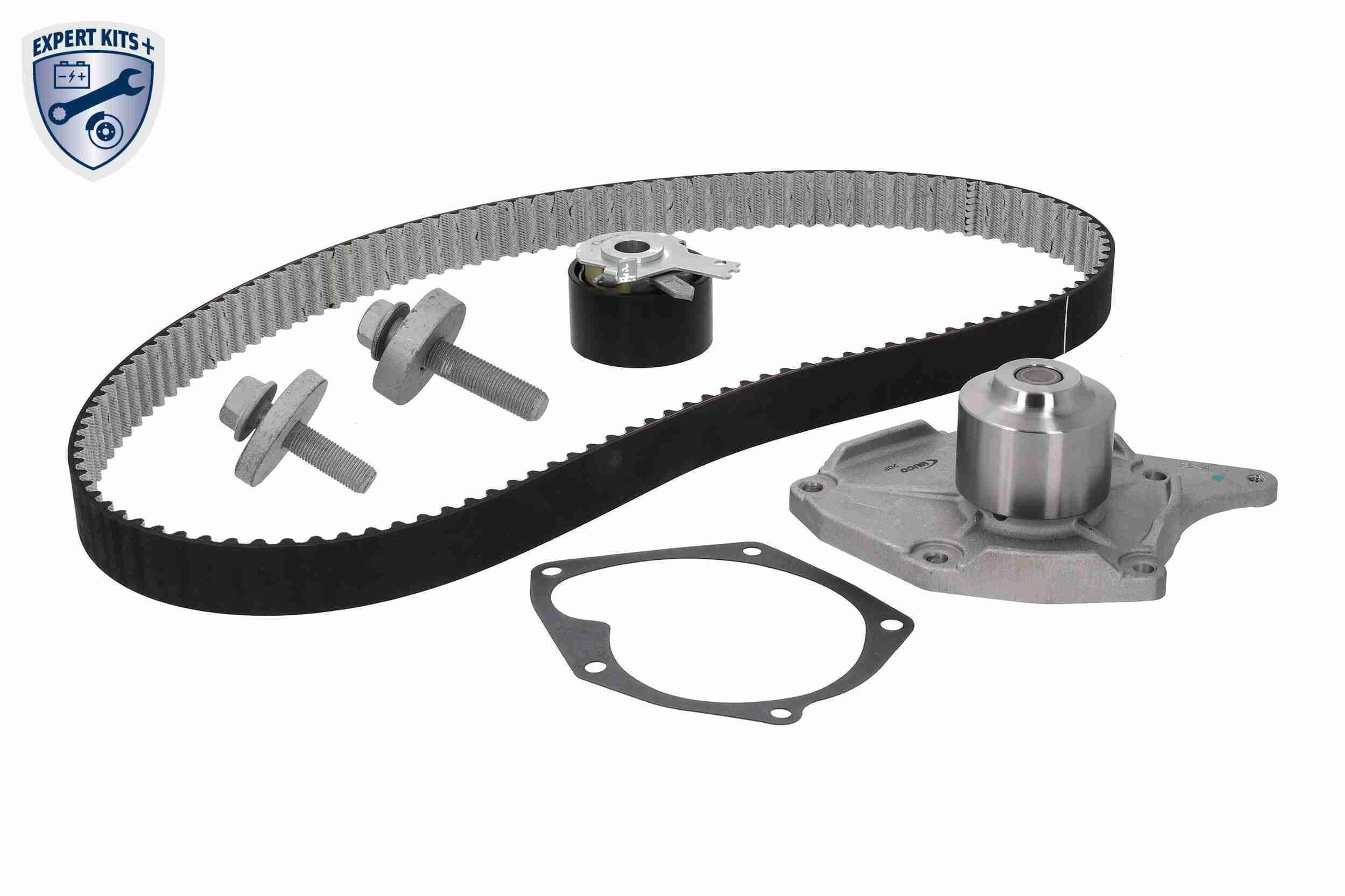 VAICO Bomba de água + kit de correia dentada V46-50027 Bomba de água + jogo de correia de distribuição DACIA VAICO V46-50027