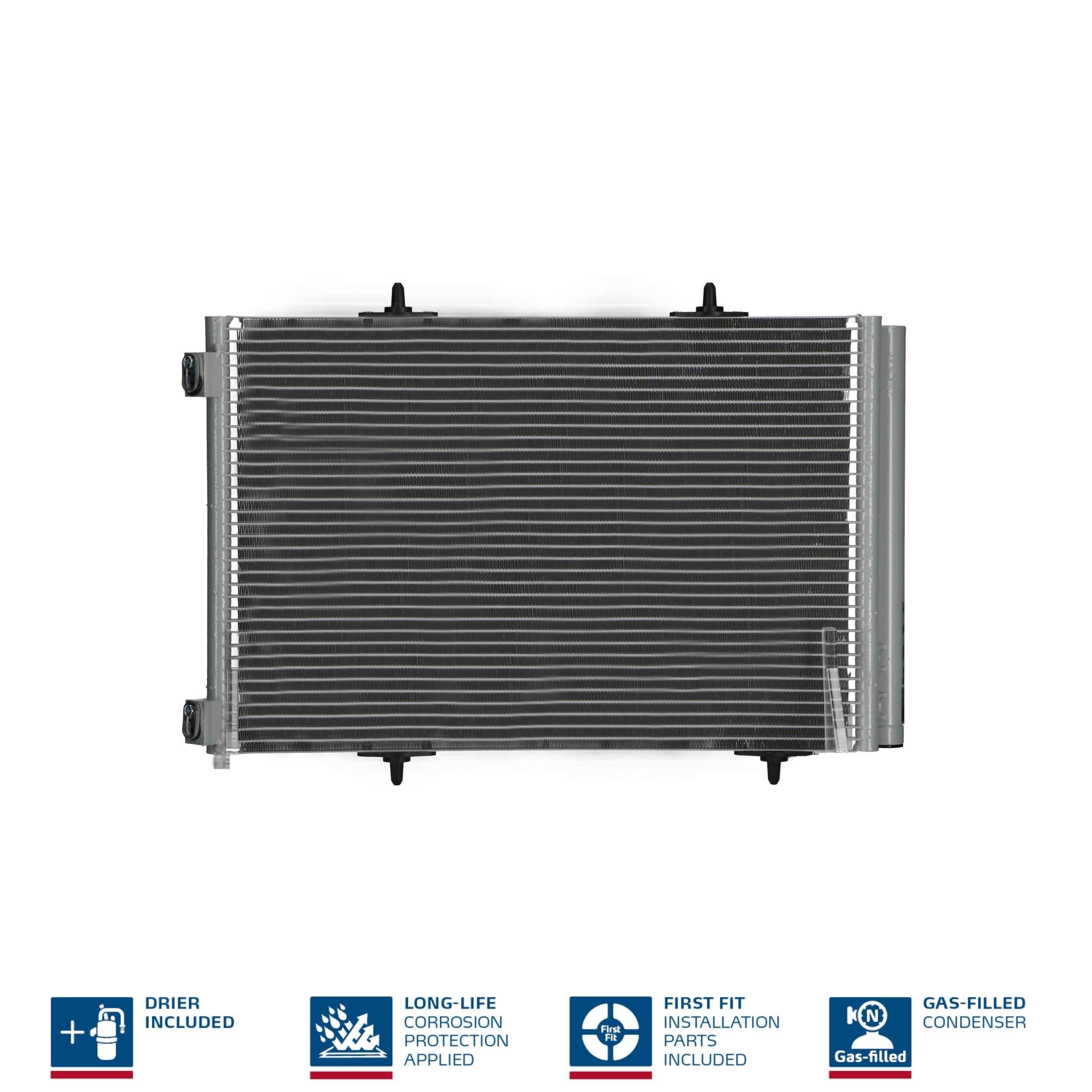 Condensor voor airco NISSENS 940055 NISSENS 940055: Airco-koeler Peugeot 207 2020