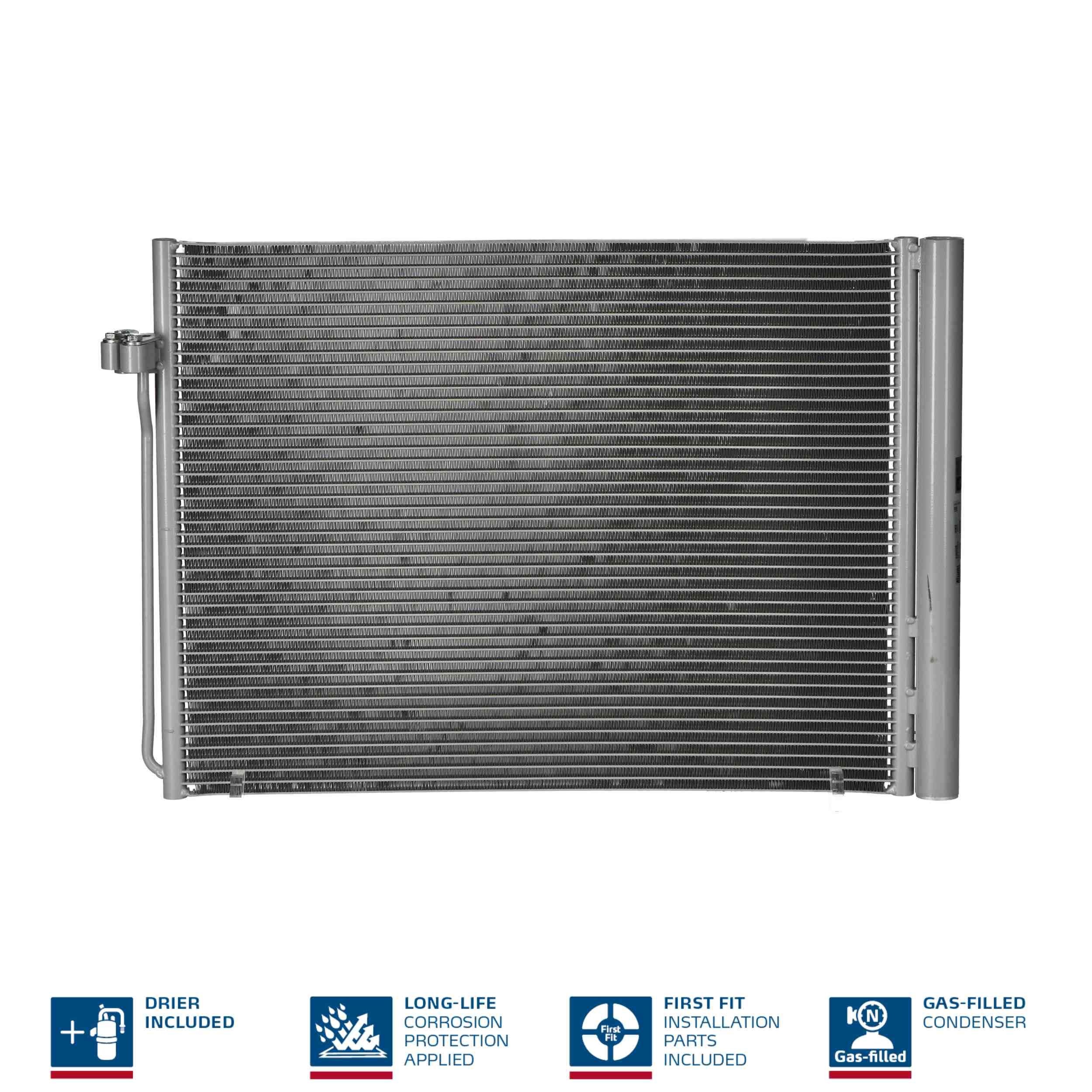 NISSENS Kondensators, Gaisa kond. sistēma 940058 NISSENS 940058 Kondicionieru radiatori Mitsubishi PAJERO PININ orģinālās