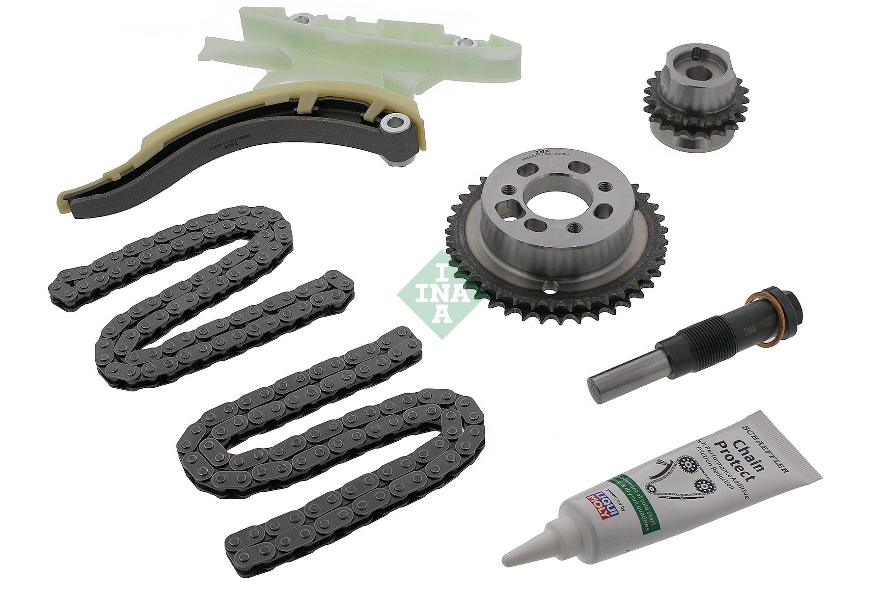 Kit de distribuição INA 559 1009 30 INA 559 1009 30 Jogo de correntes de distribuição Ford FIESTA 2001
