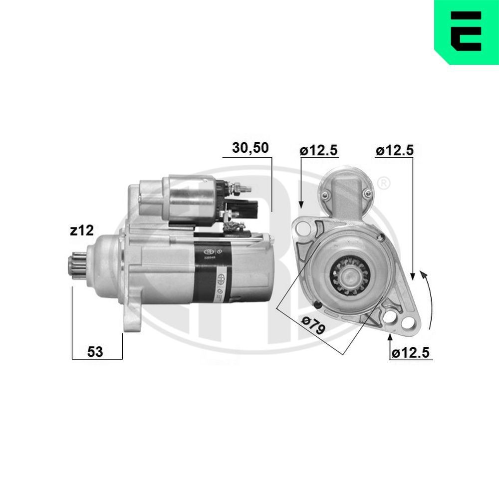 ERA Starter 220948A ERA Starter motor SEAT 220948A