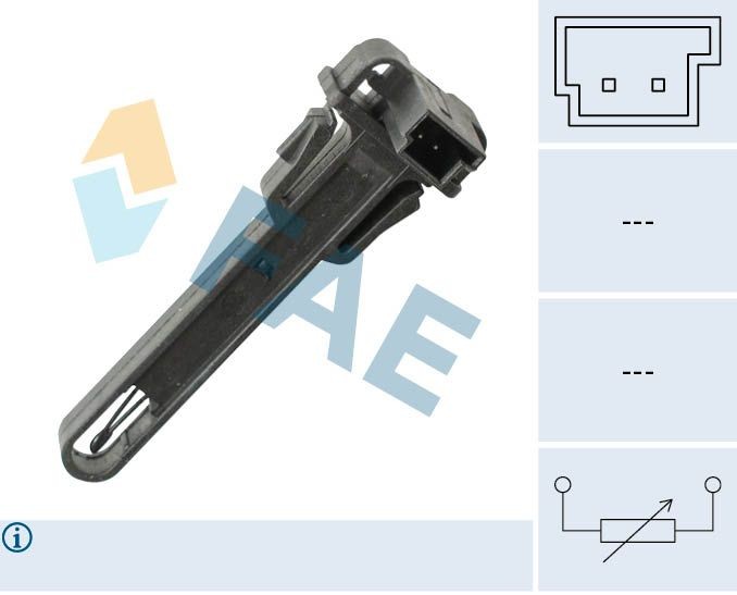 FAE Sensor, temperatura do habitáculo 33924 Sensor de temperatura do motor FAE 407 33924 baratos