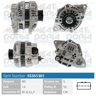 MEAT & DORIA Δυναμό 55351301 Δυναμό MEAT & DORIA OUTLANDER 55351301 φθηνά