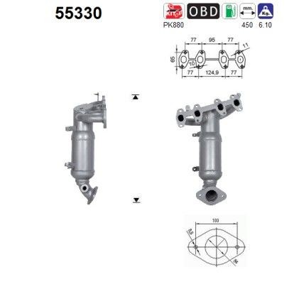 Catalizzatore AS 55330 AS 55330 Marmitta catalitica Fiat PUNTO 2019