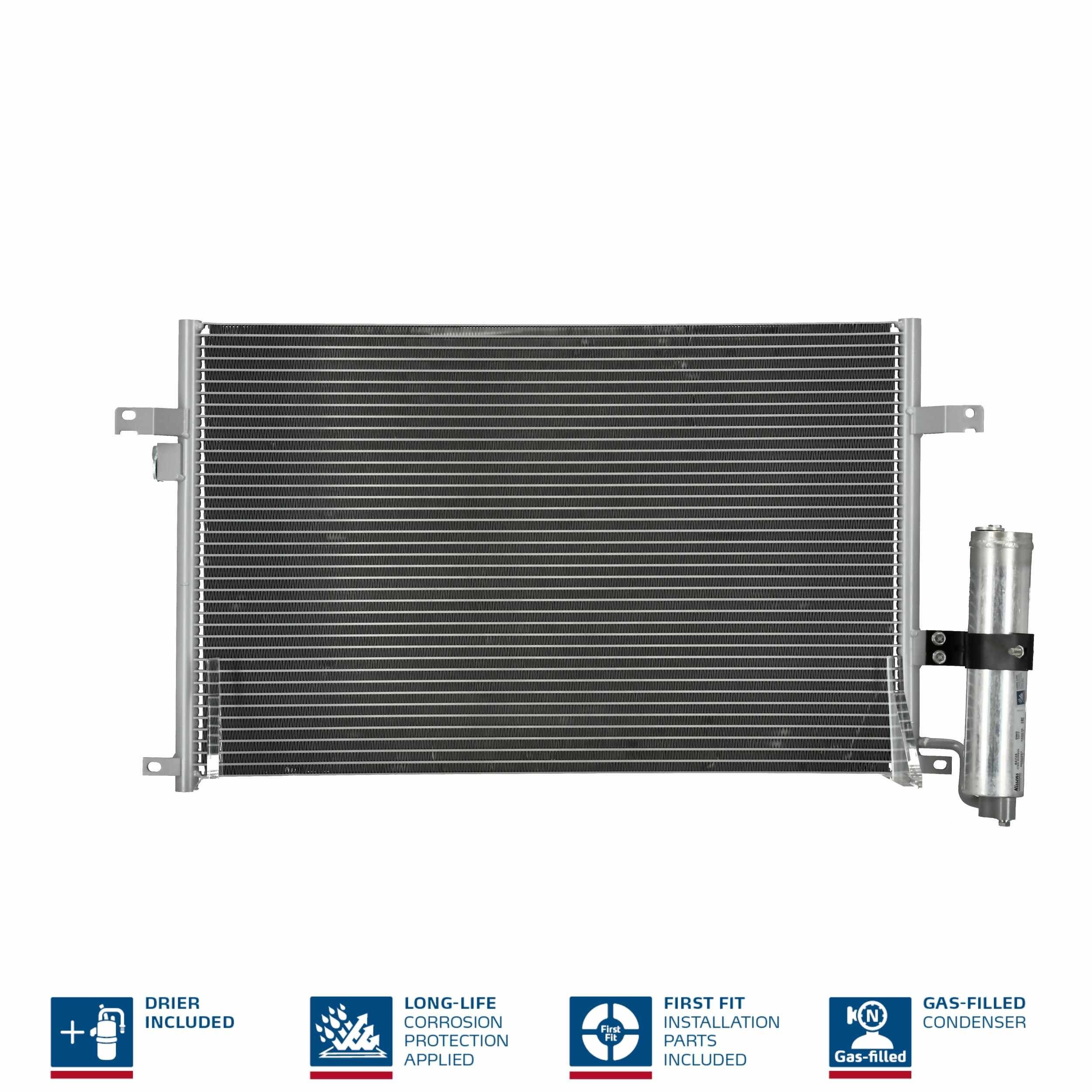 NISSENS Kondensator, klimaanlæg 94725 NISSENS 94725 Nubira Sedan (J150) AC kondensator originale pris