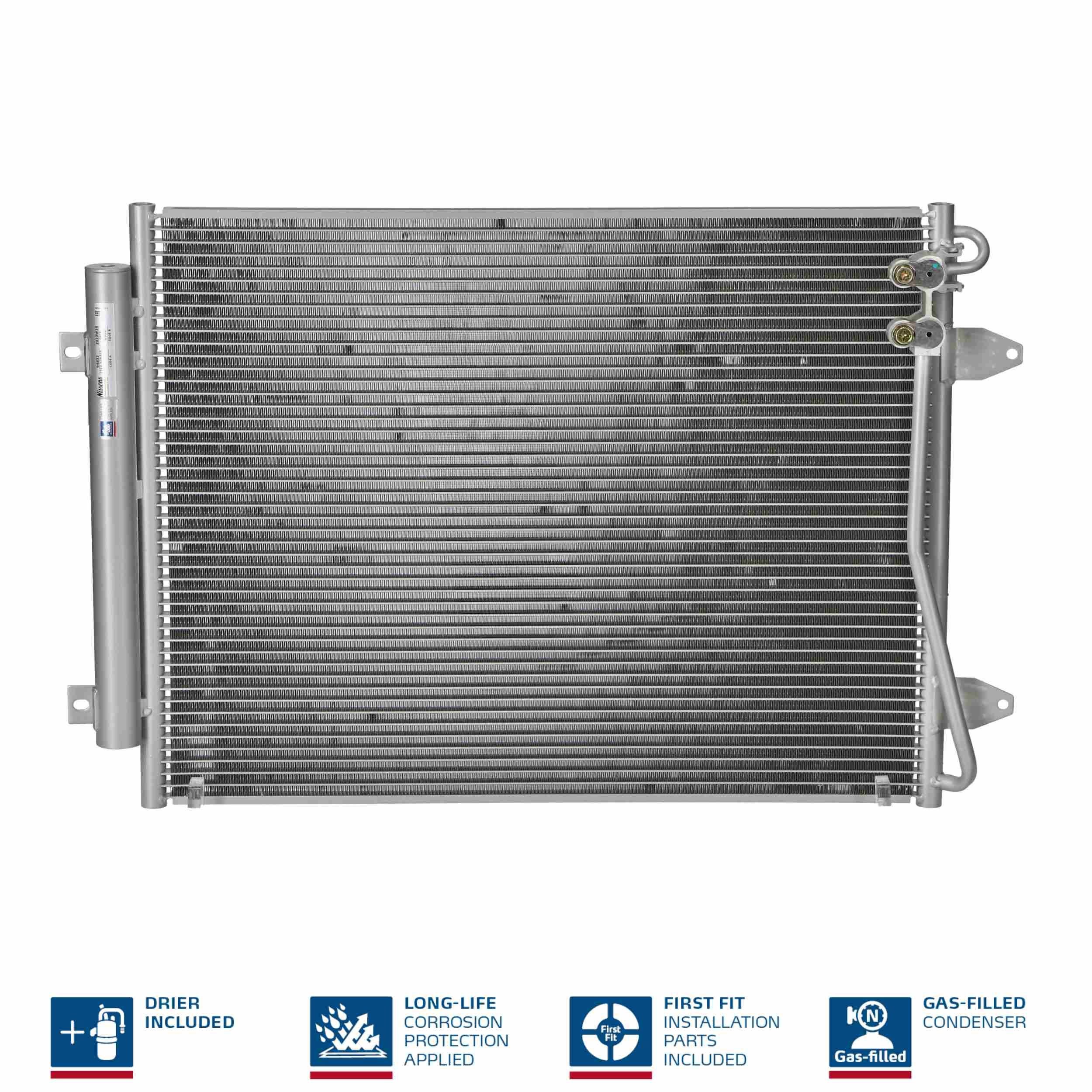 NISSENS Condensador, ar condicionado 94832 NISSENS 94832 originais Condensador de ar condicionado VW Passat B7 Sedan custo