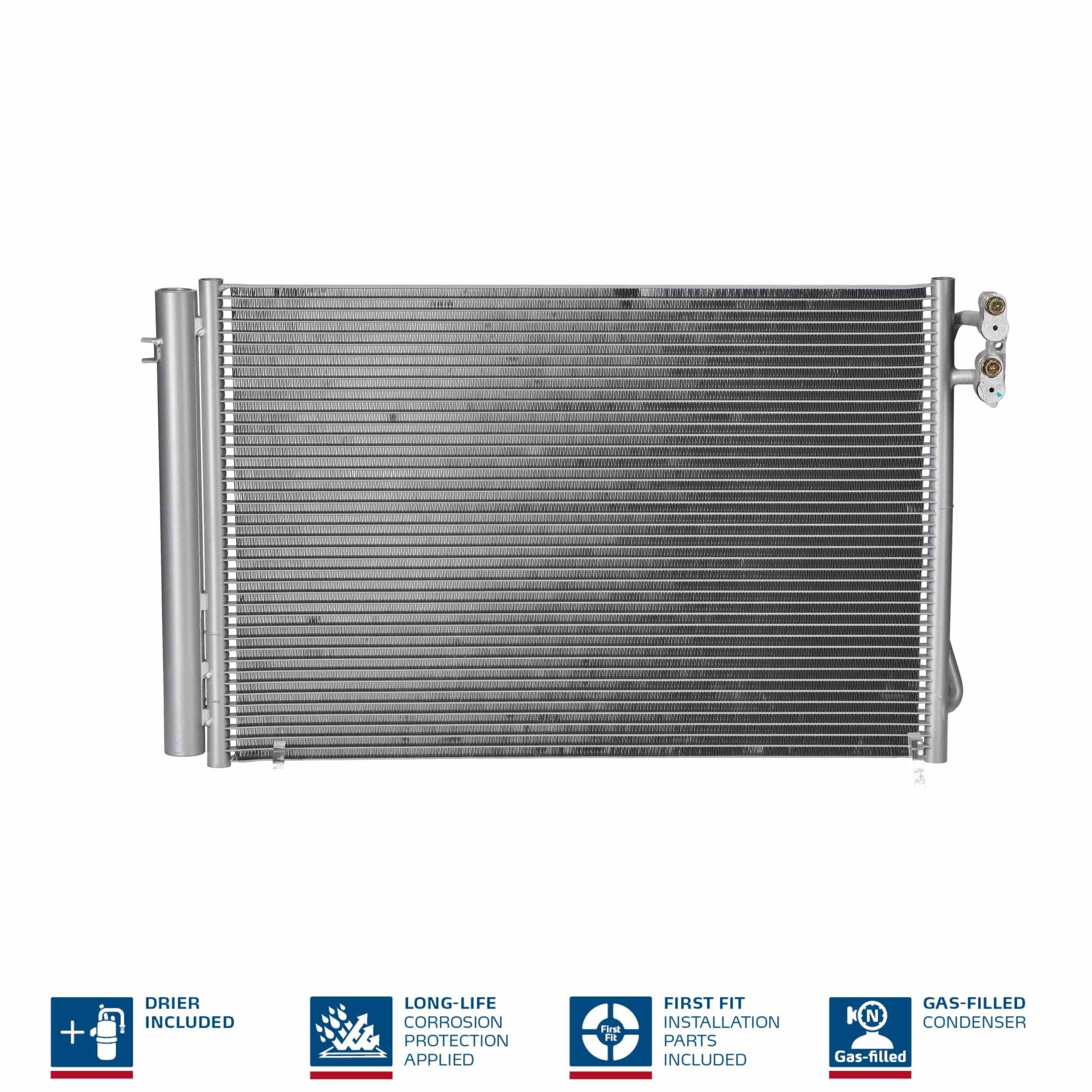 NISSENS Air conditioning condenser 94872 NISSENS 94872 FIAT 127 condenser air conditioning replacement